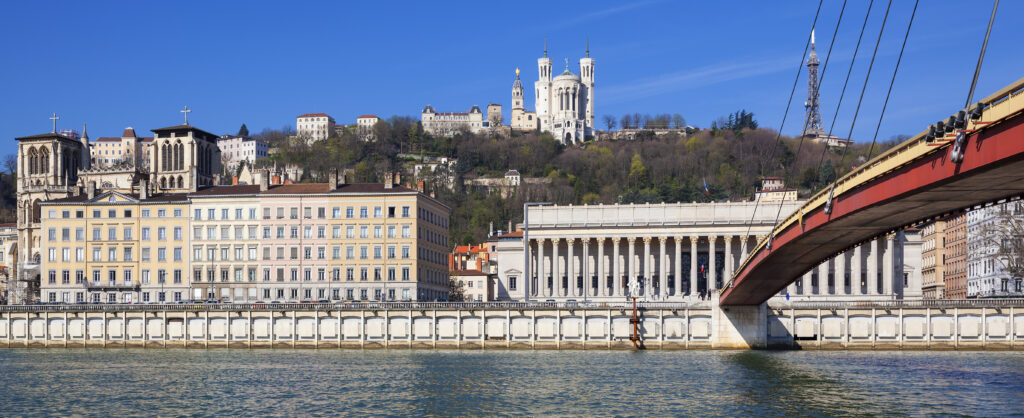 Vue Panoramique de la Saône à Lyon