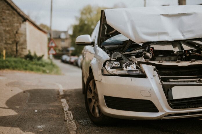 Audi accidentée