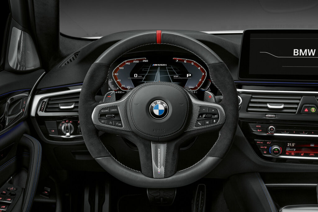 L'intérieur d'une BMW série 5