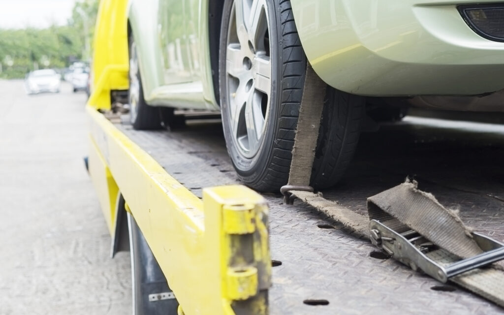 Remorquage de voiture suite à panne du moteur