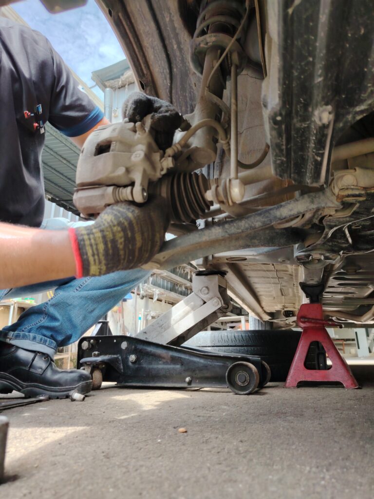 Démontage étrier de frein Toyota